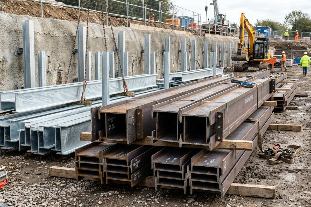 UC sections for retaining walls — 100UC, 150UC, 200UC and 250UC steel post specifications